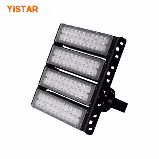 IP65 de alta potência 100W 200W 300W 400W SMD LED RGB Projetor de luz do túnel para estádio ao ar livre Decoração de paisagem marinha Iluminação de estacionamento de aquário